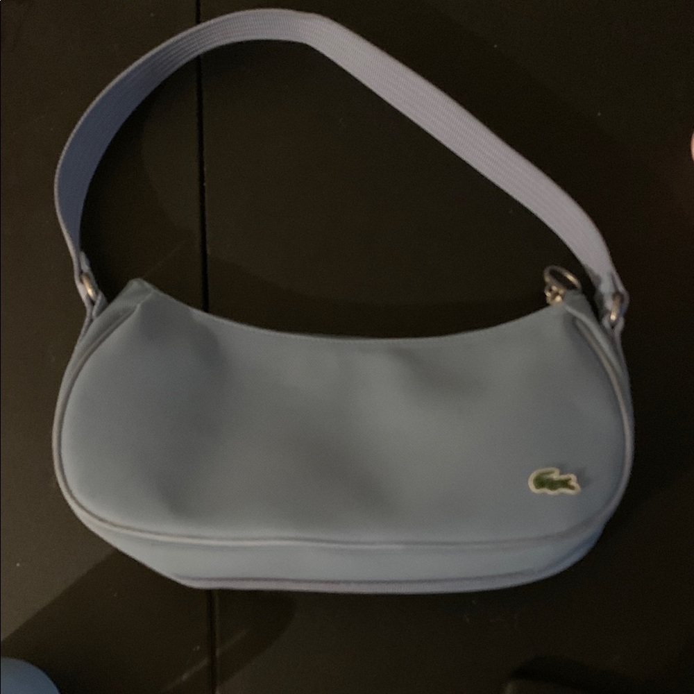 Vintage Lacoste Sky Blue mini baguette Shoulder Bag